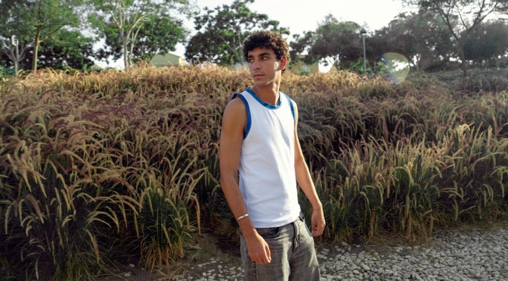 White Edged Tanktop