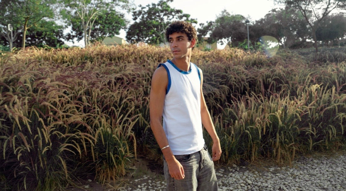 White Edged Tanktop